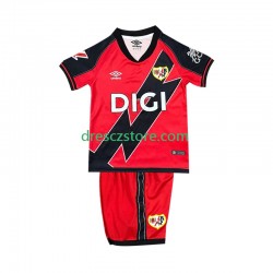 Rayo Vallecano Venkovní Dres 2025-2026 Krátký rukáv Děti Fotbalové Dresy