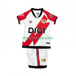 Rayo Vallecano Domácí Dres 2025-2026 Krátký rukáv Děti Fotbalové Dresy
