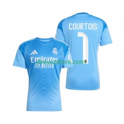 Real Madrid Thibaut Courtois 1 Brankářské Domácí Dres 2025-2026 Krátký rukáv Muže Fotbalové Dresy