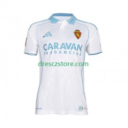 Real Zaragoza Domácí Dres 2025-2026 Krátký rukáv Muže Fotbalové Dresy