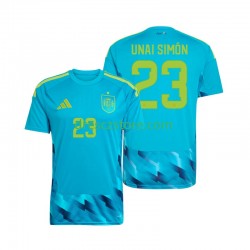 Španělsko Unai Simon 23 Brankářské Domácí Dres MS ve fotbale 2026 Krátký rukáv Muže Fotbalové Dresy