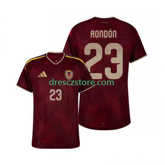 Venezuela Salomon Rondon 23 Domácí Dres 2026 Krátký rukáv Muže Fotbalové Dresy