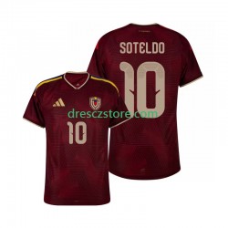 Venezuela Yeferson Soteldo 10 Domácí Dres 2026 Krátký rukáv Muže Fotbalové Dresy