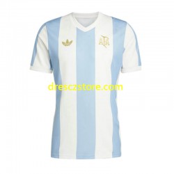 Argentina 50 Anniversary Domácí Dres Krátký rukáv Muže Fotbalové Dresy