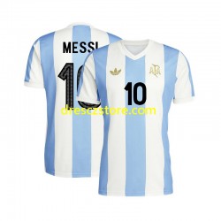 Argentina Lionel Messi 10 50 Anniversary Domácí Dres Krátký rukáv Muže Fotbalové Dresy