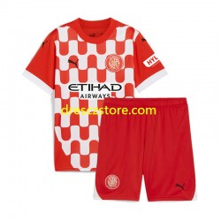 Girona Domácí Dres 2024-2025 Krátký rukáv Děti Fotbalové Dresy