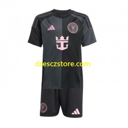 Inter Miami Venkovní Dres 2024-2025 Krátký rukáv Děti Fotbalové Dresy