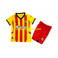 RC Lens Domácí Dres 2024-2025 Krátký rukáv Děti Fotbalové Dresy