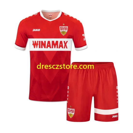 VfB Stuttgart Venkovní Dres 2024-2025 Krátký rukáv Děti Fotbalové Dresy