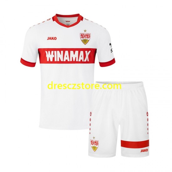 VfB Stuttgart Domácí Dres 2024-2025 Krátký rukáv Děti Fotbalové Dresy