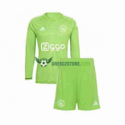 AFC Ajax Brankářské Domácí Dres 2023-2024 Dlouhý rukáv Děti Fotbalové Dresy