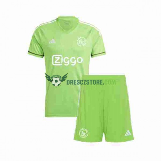 AFC Ajax Brankářské Domácí Dres 2023-2024 Krátký rukáv Děti Fotbalové Dresy