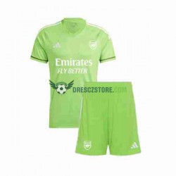 Arsenal Brankářské Alternativní Dres 2023-2024 Krátký rukáv Děti Fotbalové Dresy