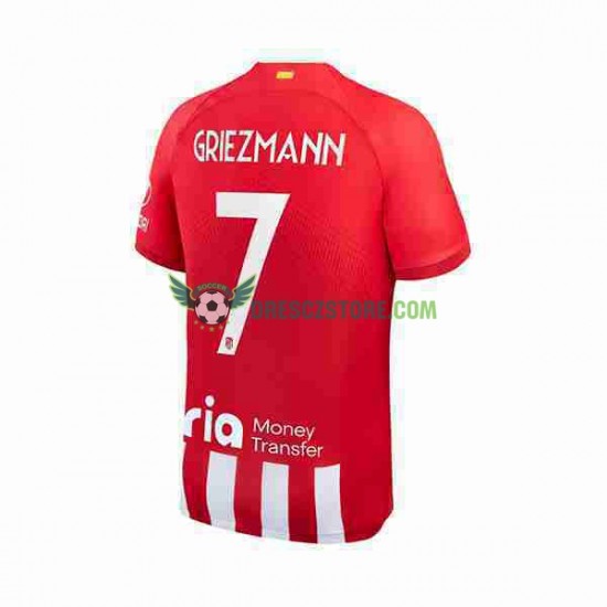 Atlético Madrid 2 Antoine Griezmann 7 Domácí Dres 2023-2024 Krátký rukáv Muže Fotbalové Dresy