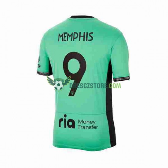 Atlético Madrid 2 Memphis Depay 9 Alternativní Dres 2023-2024 Krátký rukáv Muže Fotbalové Dresy