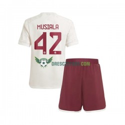 FC Bayern Mnichov Jamal Musiala 42 Alternativní Dres 2023-2024 Krátký rukáv Děti Fotbalové Dresy