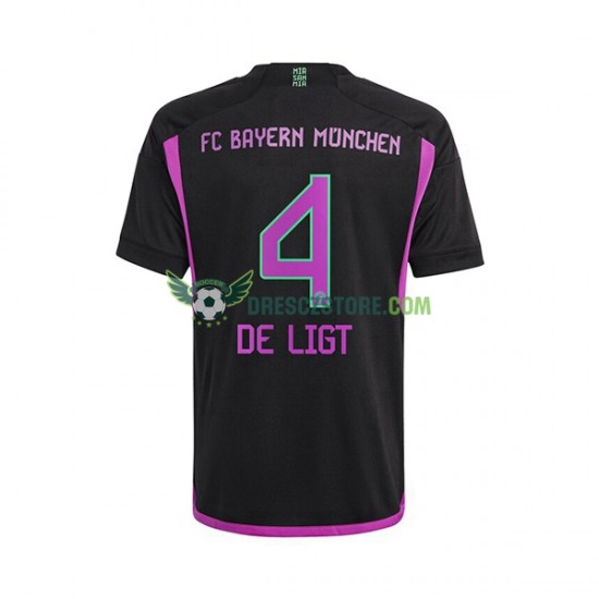 FC Bayern Mnichov Matthijs de Ligt 4 Venkovní Dres 2023-2024 Krátký rukáv Muže Fotbalové Dresy