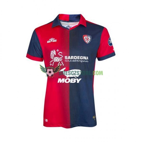 Cagliari Domácí Dres 2023-2024 Krátký rukáv Muže Fotbalové Dresy