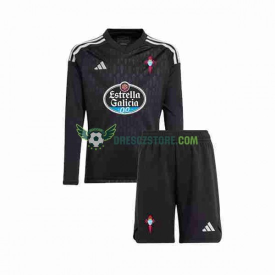 Celta de Vigo Brankářské Venkovní Dres 2023-2024 Dlouhý rukáv Děti Fotbalové Dresy