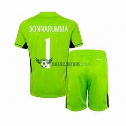Itálie Donnarumma 1 Brankářské Domácí Dres 2023 Krátký rukáv Děti Fotbalové Dresy