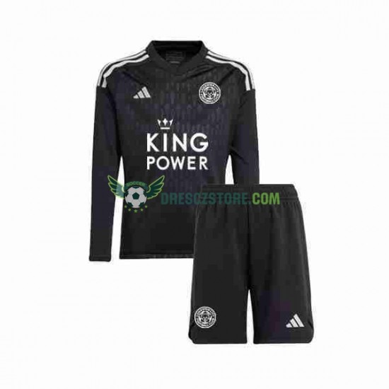 Leicester City Brankářské Alternativní Dres 2023-2024 Dlouhý rukáv Děti Fotbalové Dresy