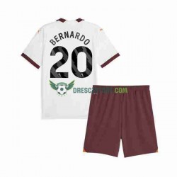 Manchester City Bernardo Silva 20 Venkovní Dres 2023-2024 Krátký rukáv Děti Fotbalové Dresy