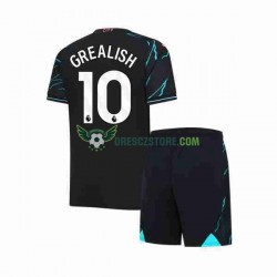 Manchester City Jack Grealish 10 Alternativní Dres 2023-2024 Krátký rukáv Děti Fotbalové Dresy