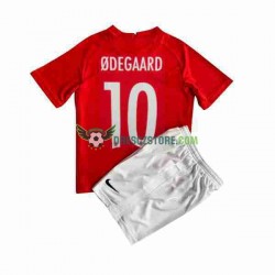 Norsko ODEGAARD 10 Domácí Dres 2022 Krátký rukáv Děti Fotbalové Dresy