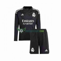 Real Madrid Brankářské Venkovní Dres 2023-2024 Dlouhý rukáv Děti Fotbalové Dresy