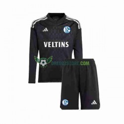 Schalke 04 Brankářské Venkovní Dres 2023-2024 Dlouhý rukáv Děti Fotbalové Dresy