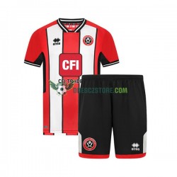Sheffield United Domácí Dres 2023-2024 Krátký rukáv Děti Fotbalové Dresy