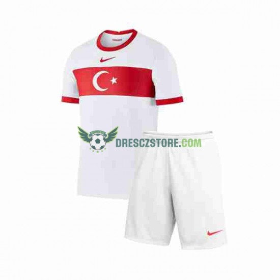 Turecko Domácí Dres 2023-2024 Krátký rukáv Děti Fotbalové Dresy