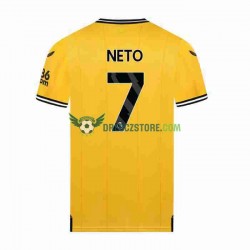 Wolverhampton Wanderers NETO 7 Domácí Dres 2023-2024 Krátký rukáv Muže Fotbalové Dresy