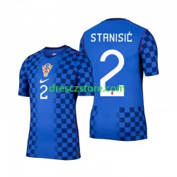 Chorvatsko Josip Stanisic 2 Venkovní Dres MS ve fotbale 2026 Krátký rukáv Muže Fotbalové Dresy