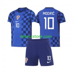 Chorvatsko Modrić Luka 10 Venkovní Dres MS ve fotbale 2026 Krátký rukáv Děti Fotbalové Dresy