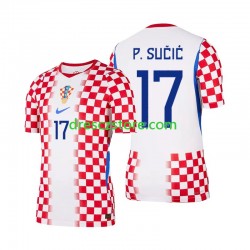 Chorvatsko Petar Sucic 17 Domácí Dres MS ve fotbale 2026 Krátký rukáv Muže Fotbalové Dresy