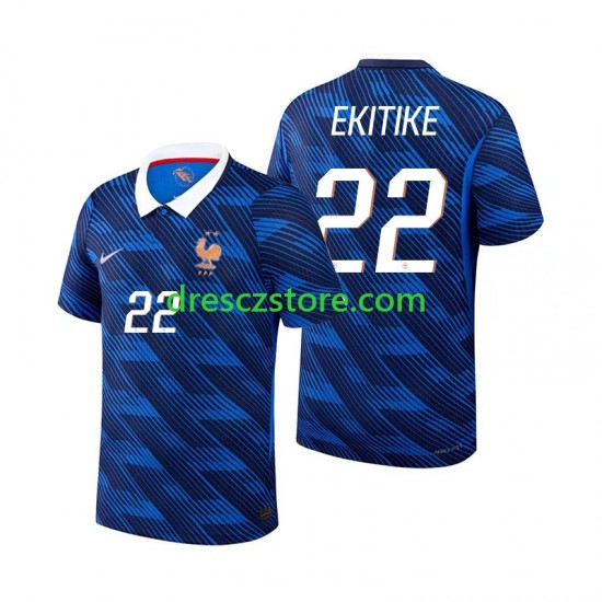 Francie Hugo Ekitike 22 Domácí Dres MS ve fotbale 2026 Krátký rukáv Muže Fotbalové Dresy