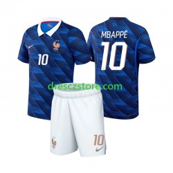 Francie Mbappé Kylian 10 Domácí Dres MS ve fotbale 2026 Krátký rukáv Děti Fotbalové Dresy