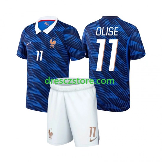 Francie Michael Olise 11 Domácí Dres MS ve fotbale 2026 Krátký rukáv Děti Fotbalové Dresy