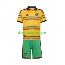 Jamajka Domácí Dres MS ve fotbale 2026 Krátký rukáv Děti Fotbalové Dresy