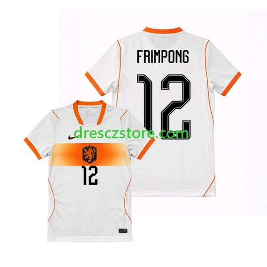 Nizozemsko Jeremie Frimpong 12 Venkovní Dres MS ve fotbale 2026 Krátký rukáv Muže Fotbalové Dresy
