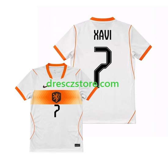 Nizozemsko Xavi Simons 7 Venkovní Dres MS ve fotbale 2026 Krátký rukáv Muže Fotbalové Dresy