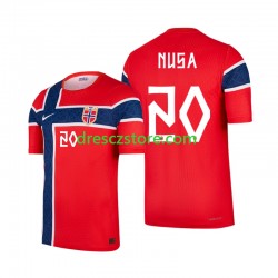 Norsko Antonio Nusa  20 Domácí Dres MS ve fotbale 2026 Krátký rukáv Muže Fotbalové Dresy