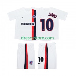 AC Milán RONALDINHO 10 2003 Retro Venkovní Dres 2002 Krátký rukáv Děti Fotbalové Dresy
