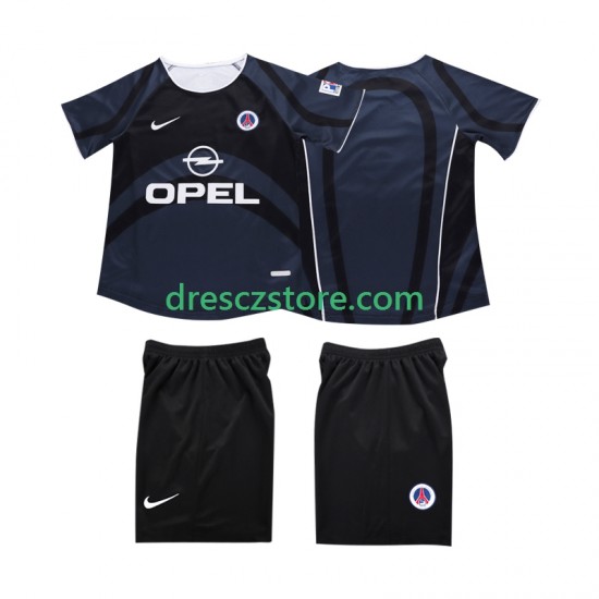 AC Milán 2003 Retro Alternativní Dres 2002 Krátký rukáv Děti Fotbalové Dresy