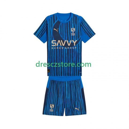 Al Hilal CWC Domácí Dres 2025-2026 Krátký rukáv Děti Fotbalové Dresy