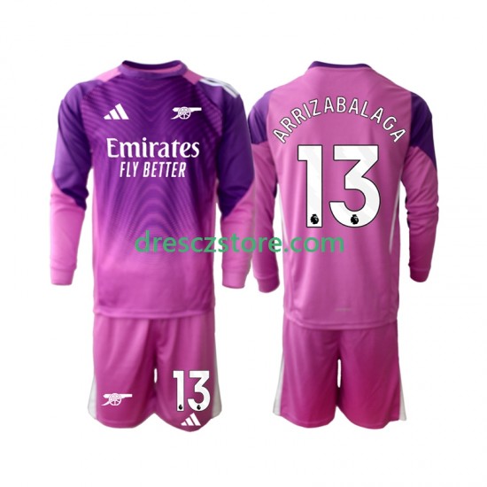 Arsenal Kepa Arrizabalaga 13 Brankářské Alternativní Dres 2025-2026 Dlouhý rukáv Děti Fotbalové Dresy