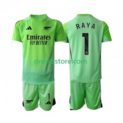 Arsenal Raya 1 Brankářské Venkovní Dres 2025-2026 Krátký rukáv Děti Fotbalové Dresy