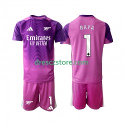 Arsenal Raya 1 Brankářské Alternativní Dres 2025-2026 Krátký rukáv Děti Fotbalové Dresy