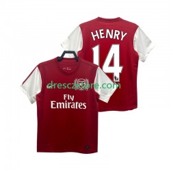 Arsenal HENRY 14 2012 Retro Domácí Dres 2011 Krátký rukáv Muže Fotbalové Dresy